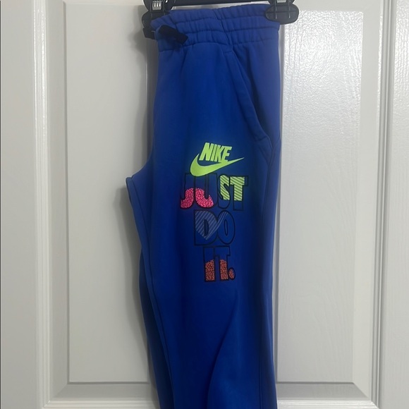 Nike Blue and Black Sweatshirt and sweat pants Just Do It 2 piece sweatsuit - Picture 7 of 11